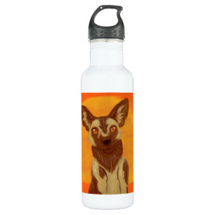 African Wild Dog Stainless Steel Water Bottle