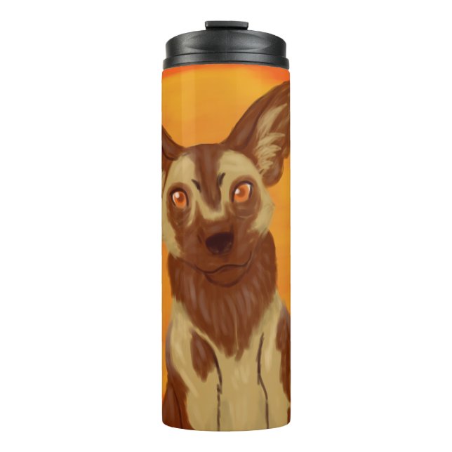 African Wild Dog Thermal Tumbler (Front)