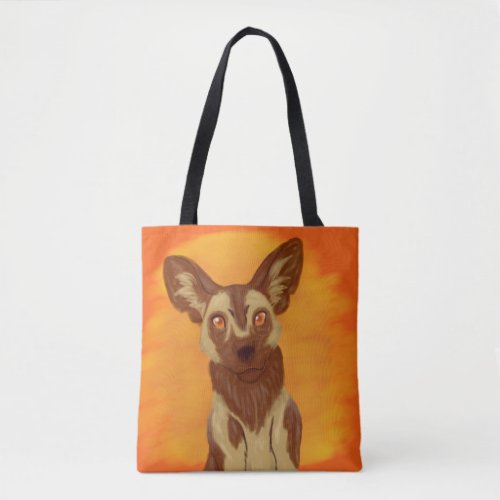 African Wild Dog Tote Bag