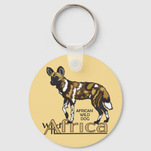 African wild dog. Wild Africa Keychain