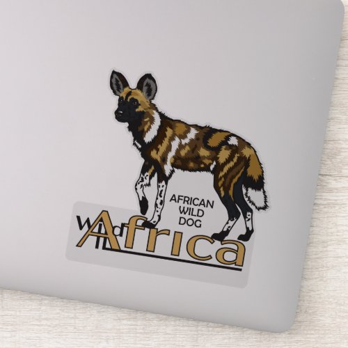 African wild dog Wild Africa Sticker