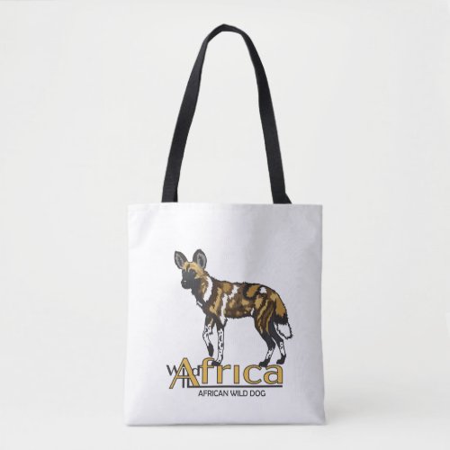 African wild dog Wild Africa Tote Bag