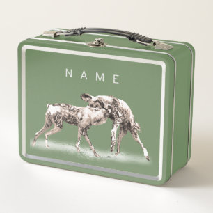 African Wild Dogs Personalised Lunchbox