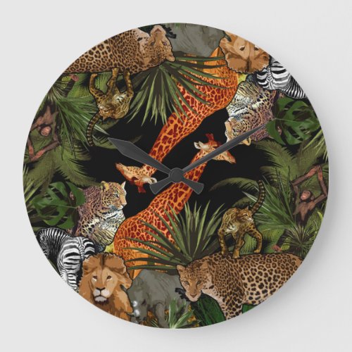 African wildlife Acrylic Wall Clock