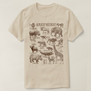 African Wildlife Animal Pack  T-Shirt
