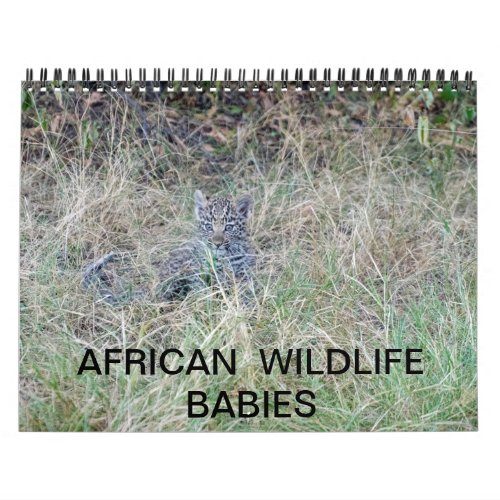 AFRICAN WILDLIFE BABIES calendar