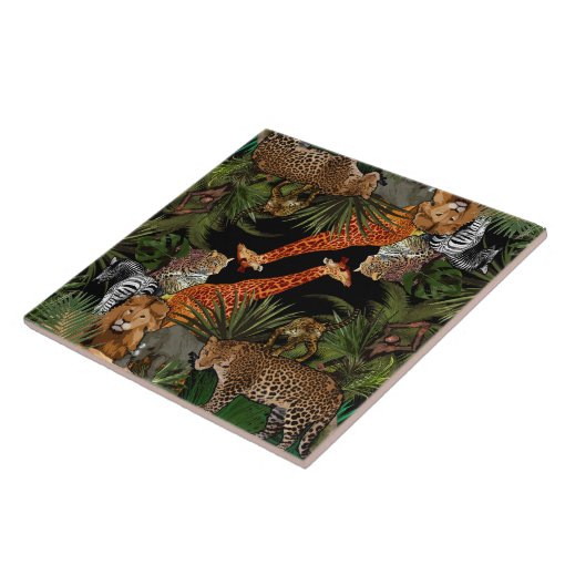 African wildlife Ceramic Tile Zazzle