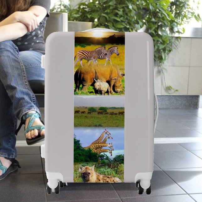African Wildlife Collage  Luggage (Creator Uploaded)