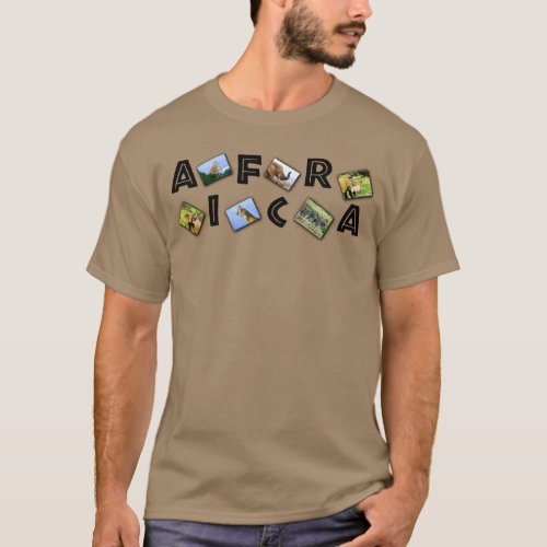 African Wildlife Collage T-Shirt