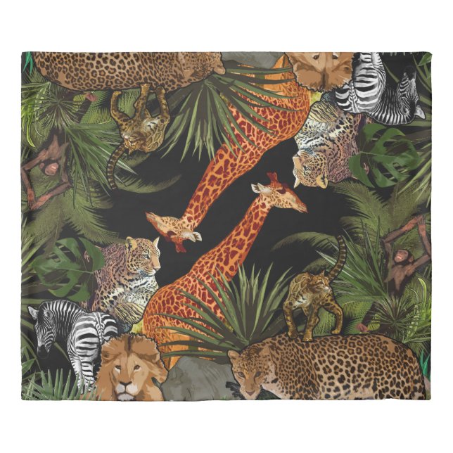 African wildlife Duvet Cover (Front)