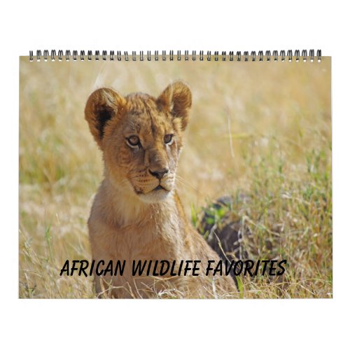 AFRICAN WILDLIFE FAVORITES CALENDAR