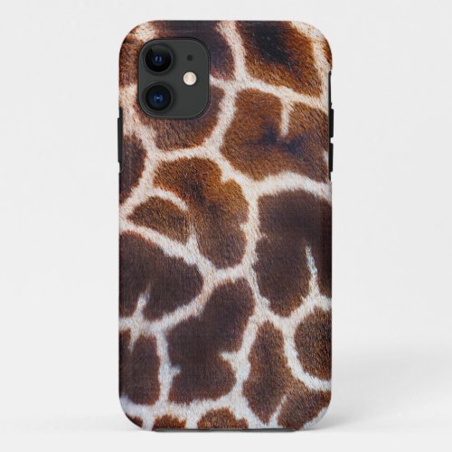African Wildlife Giraffe Fur Photo Design iPhone 11 Case