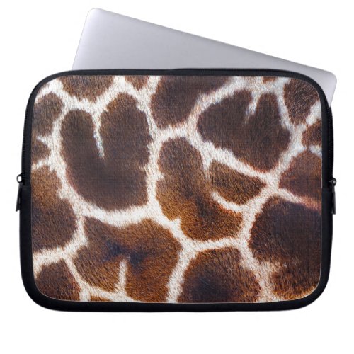 African Wildlife Giraffe Fur Photo Design Laptop Sleeve