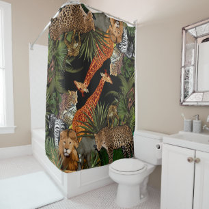 African wildlife Shower Curtain
