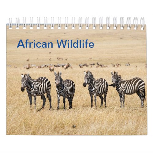 African Wildlife Wall Calendar