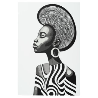 African woman - African style Metal Print