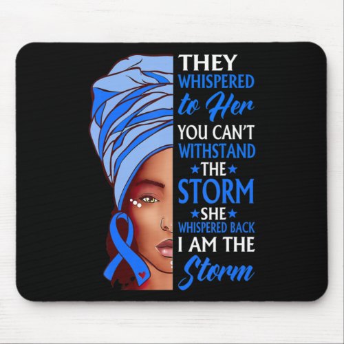 African Woman Afro I Am The Storm Ataxia Awareness Mouse Pad