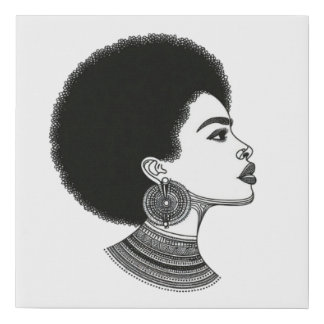 African Woman Black Heritage Canvas Wall Art