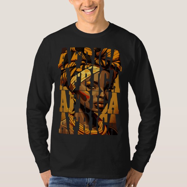 African woman Black History Month Africa  1 T-Shirt (Front)