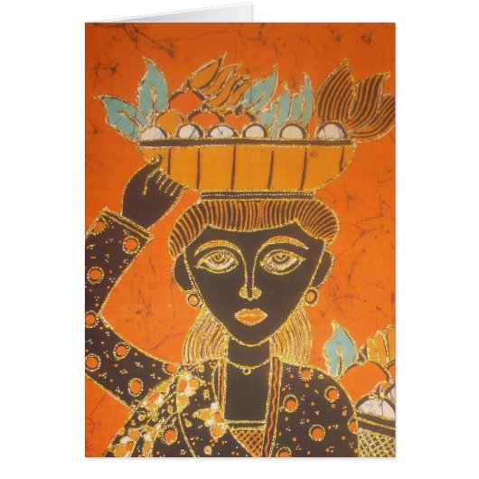 African Woman Carrying Basket Customize Art (Front)