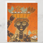 African Woman Carrying Basket  Customize  Art  (Front/Back)