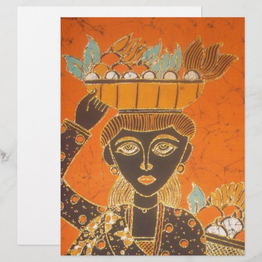 African Woman Carrying Basket  Customize  Art  (Front/Back)