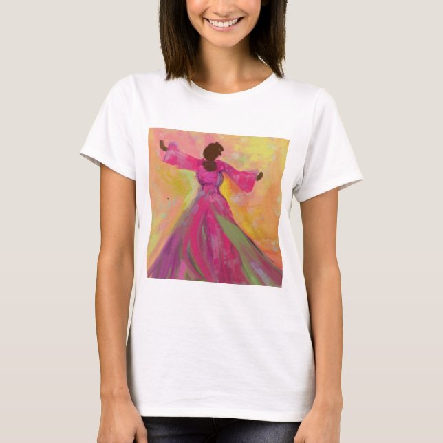 African Woman Dancing Women's T-Shirt (Front)