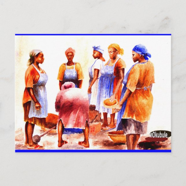 AFRICAN WOMAN MOJISOLA A GBADAMOSI POSTCARD (Front)