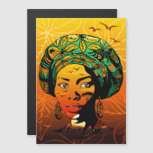 African Woman Portrait with Sunset (Front/Back)
