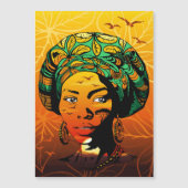 African Woman Portrait with Sunset (Front)