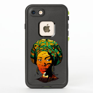 African Woman Portrait with Sunset