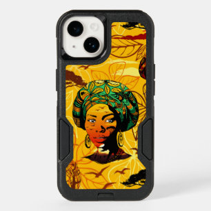 African Woman Portrait with Sunset OtterBox iPhone 14 Case