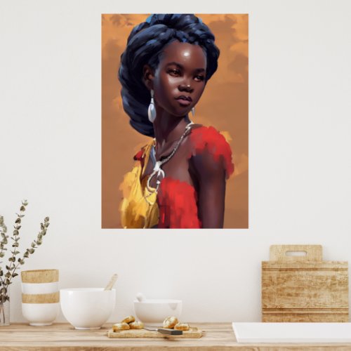 African Woman Poster