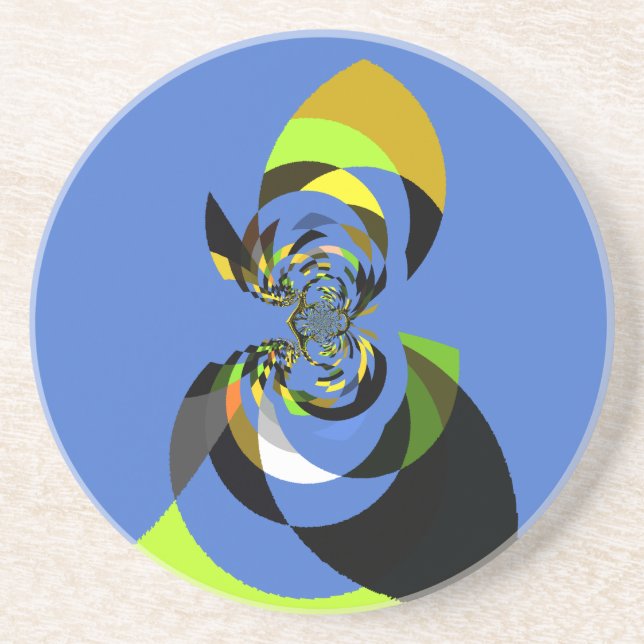 African Woman Vector Design Art Print Drink Coaster (Front)