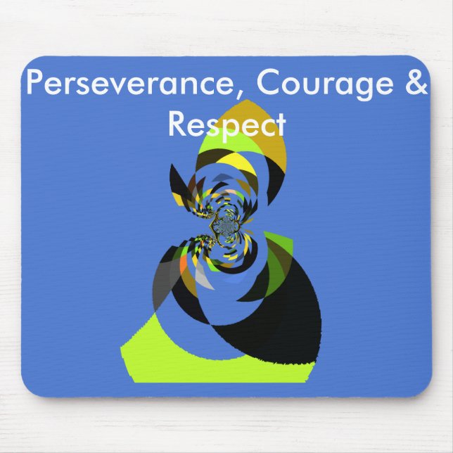 African Woman Vector Design Art Print Mouse Pad (Front)