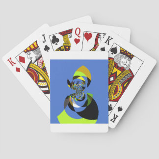 African Woman Vector Design Art Print Poker Cards