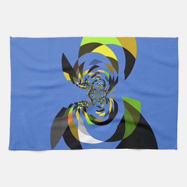 African Woman Vector Design Art Print Towel (Horizontal)