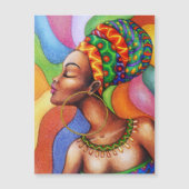 African Woman with Wax Traditional Fabric (Front)