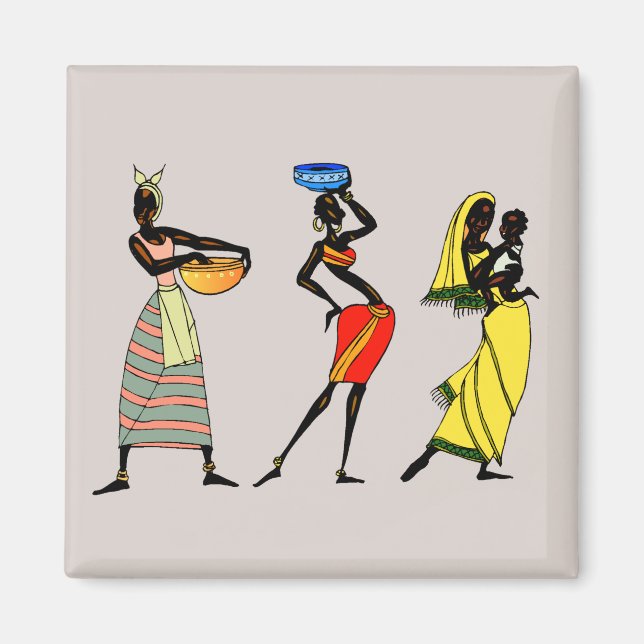 African Women Background  Magnet (Front)