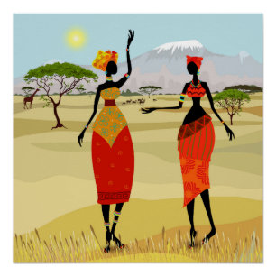 African Women background Poster