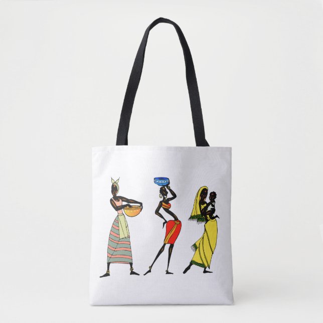 African Women Background Tote Bag (Front)