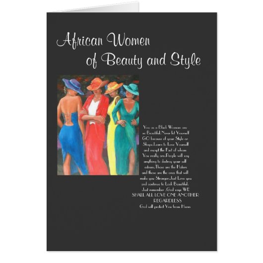 African Women Cards (Front)