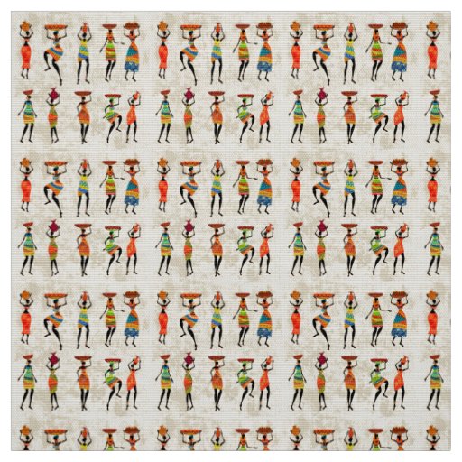 African Women Design Fabric