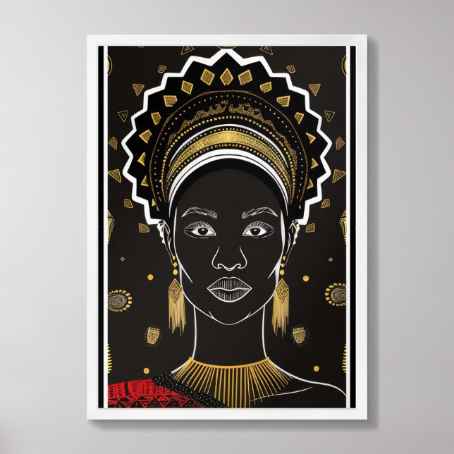 African Women Framed Poster Art  (Framed Front)