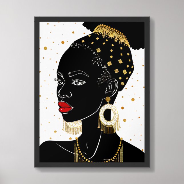 African Women Framed Poster Art  (Framed Front)
