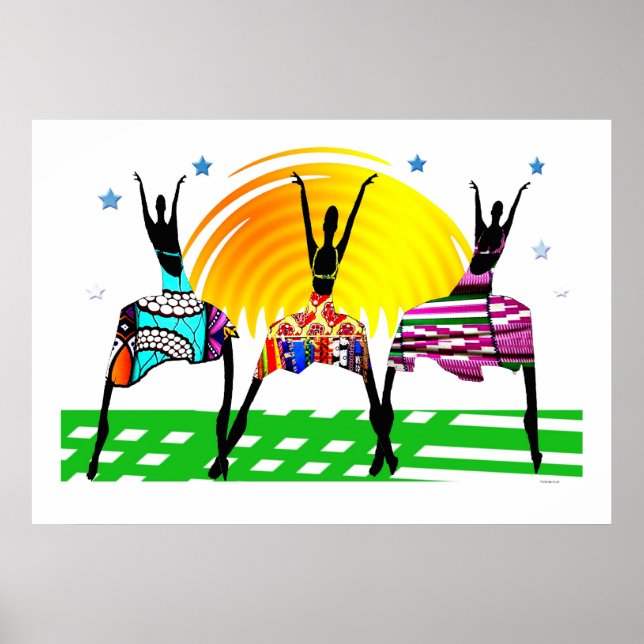 African Women Mating Call Dance Poster (Front)