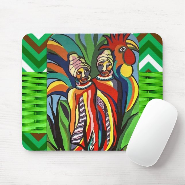 African Women Parrot  Mouse Pad! Mouse Pad (With Mouse)