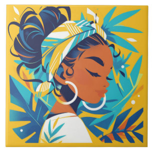 African Women Tile