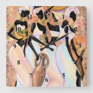 African Women Wall Clock
