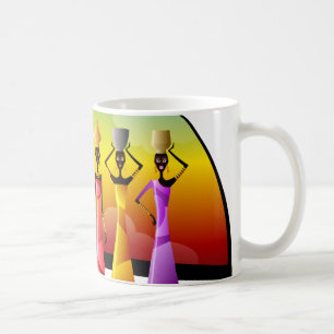 African Women with Pottery on their heads Coffee Mug